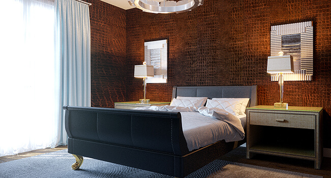 bedroom 3d interior rendering